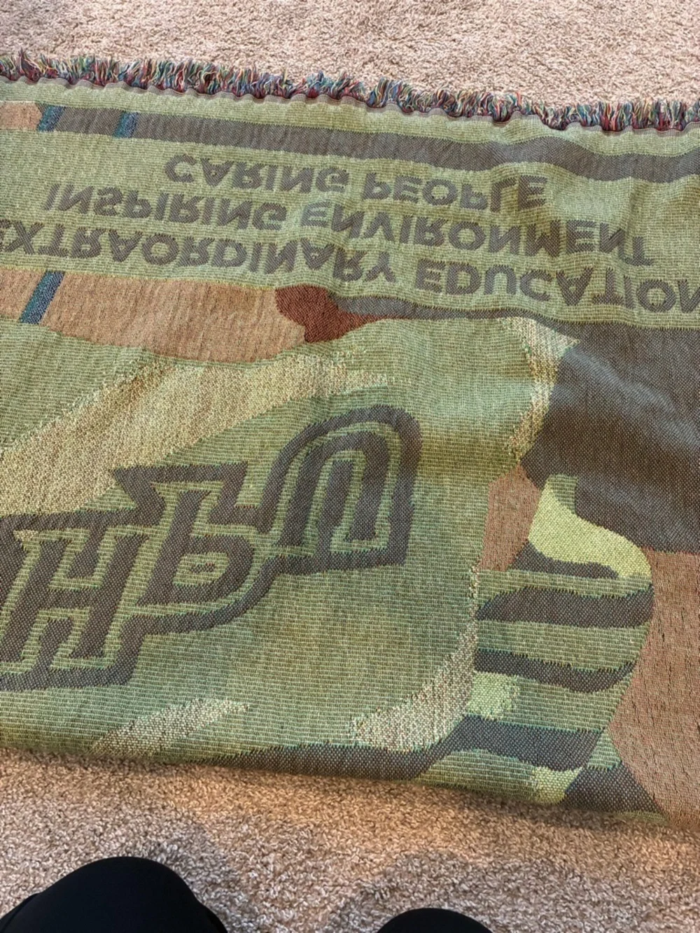 High Point University Commemorative Jacquard Woven Blanket